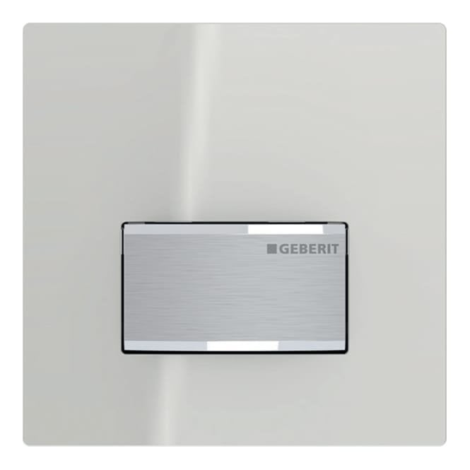 Geberit  eberit Pneumatic Urinal Control - Sigma50 - Sand Grey Glass