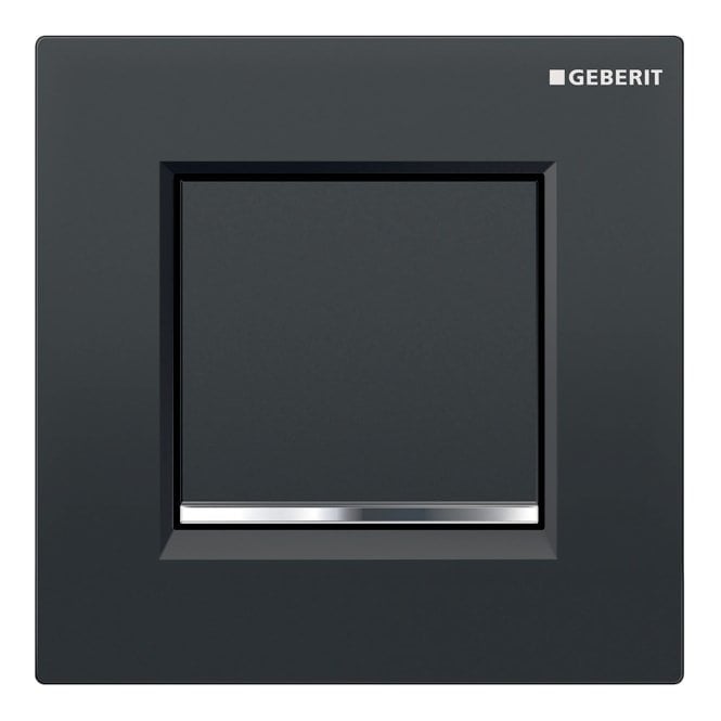 Geberit  eberit Pneumatic Urinal Control - Type 20 - Black / Bright Chrome / Black