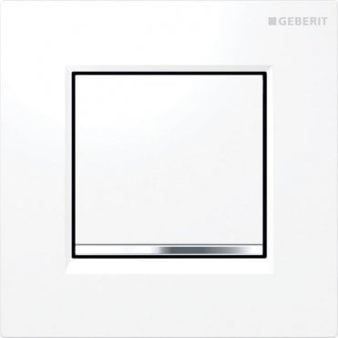 Geberit eberit Pneumatic Urinal Control - Type 20 - White / Gloss Chrome / White