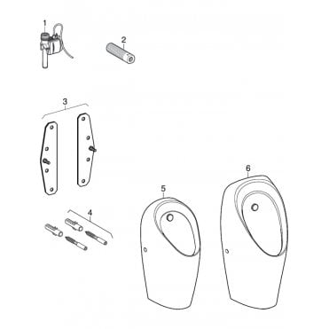 Geberit eberit Pneumatic Urinal Valve