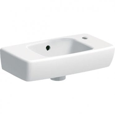 Geberit eberit Selnova Square 450mm Handrinse Basin - With Shelf Surface - Right Hand Tap Hole