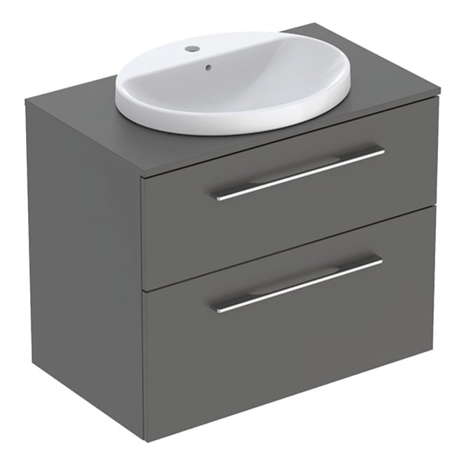 Geberit  eberit Selnova Square 800mm Basin&Unit Lava