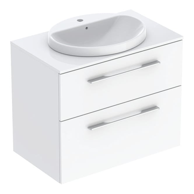 Geberit  eberit Selnova Square 800mm Basin&Unit White