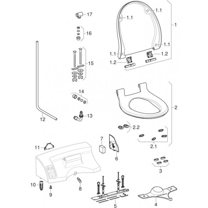 Geberit  eberit Shower Nozzle for Aquaclean