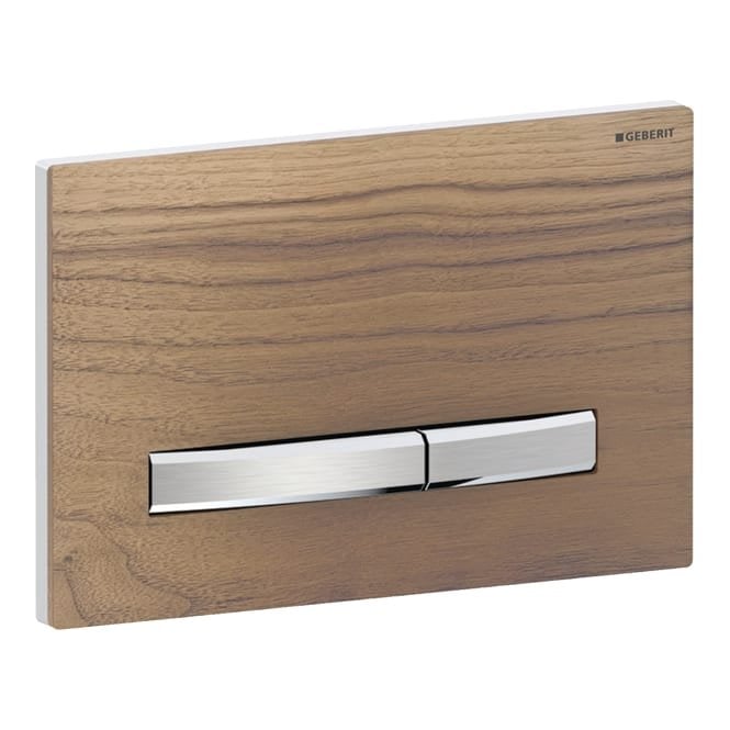 Geberit  eberit Sigma50 - Chrome-plated, black walnut
