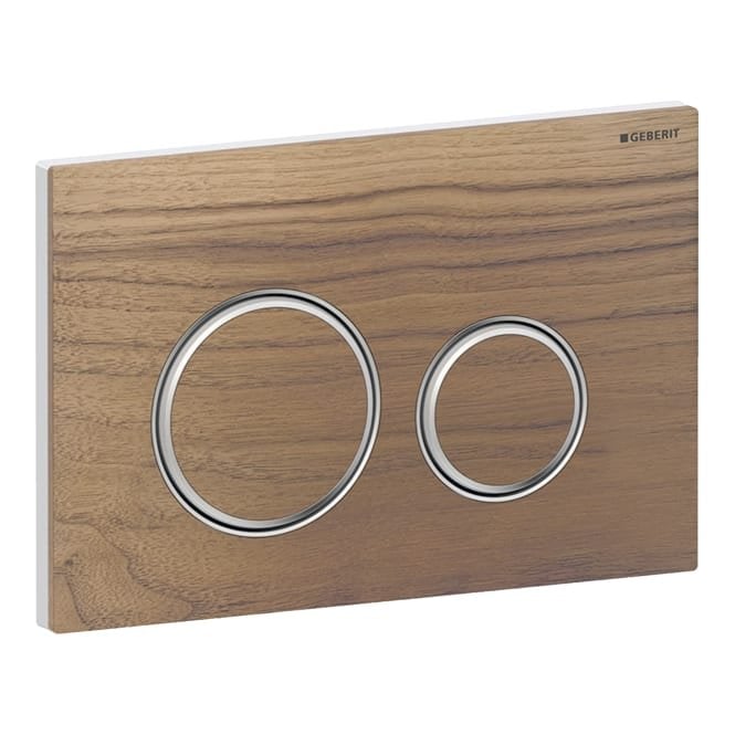 Geberit  eberit Sigma50 - Chrome-plated, Black Walnut