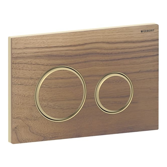 Geberit  eberit Sigma50 - Dual Flush - Black Walnut / Brass / Black Walnut