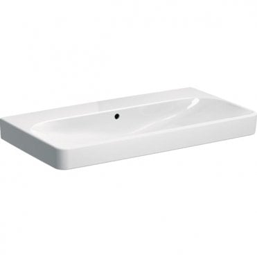 Geberit eberit Smyle Square Basin 900mm No Tap Hole - White