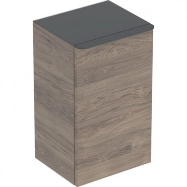 Geberit eberit Smyle Square Reduced Depth Low Side Unit with Door Right Hand - Hickory