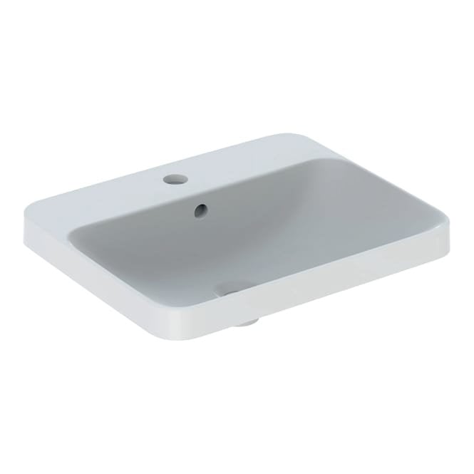 Geberit  eberit Variform Rectangular Countertop 550 x 450mm  1 Tap Hole  - White