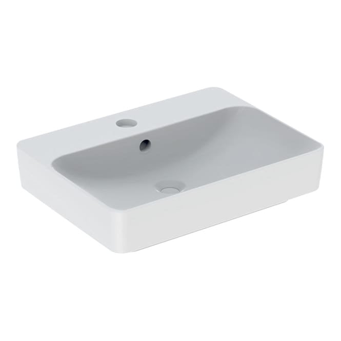 Geberit  eberit Variform Rectangular Sit-On 600 x 450mm  1 Tap Hole  - White