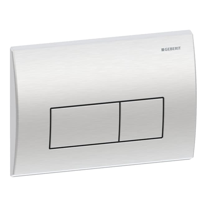 Geberit  Omega10 Square Flush plate - Stainless Steel Brushed