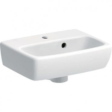 Geberit Selnova Square 360mm Handrinse Washbasin - White - 1 Tap Hole