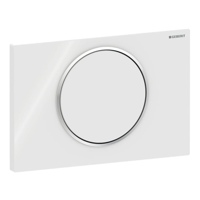 Geberit  Sigma10 - White / Gloss Chrome / White