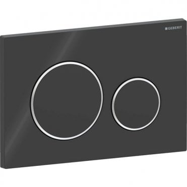 Geberit Sigma20 - Black / Gloss Chrome / Black