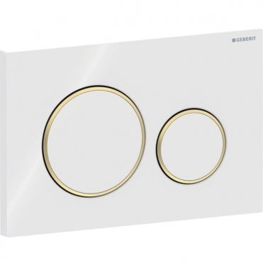 Geberit Sigma20 - White / Gold / White