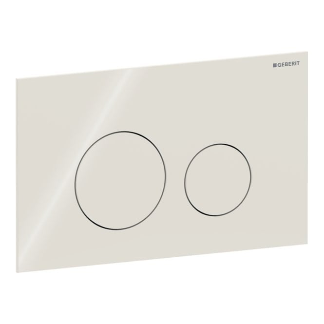 Geberit  Sigma40 flush plate for dual flush, round: Sand Grey