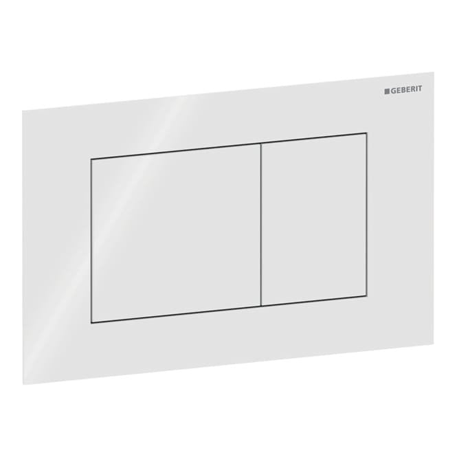 Geberit  Sigma40 flush plate for dual flush, square: White