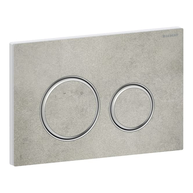 Geberit  Sigma50 - Chrome-plated, Concrete Look