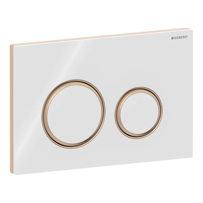 Geberit  Sigma50 - Dual Flush - White / Red Gold / White