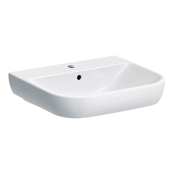 Geberit  Smyle Basin 550mm One Tap Hole - White