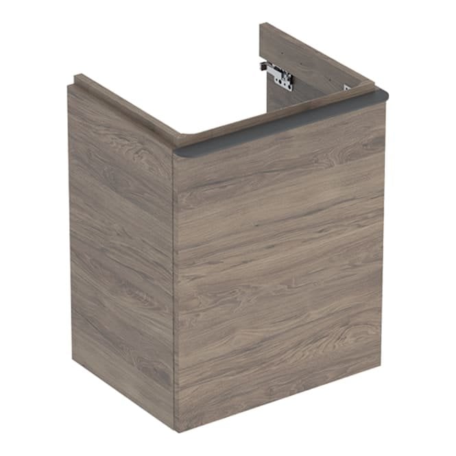 Geberit  Smyle Square 500mm Vanity Unit Right Hand - Hickory