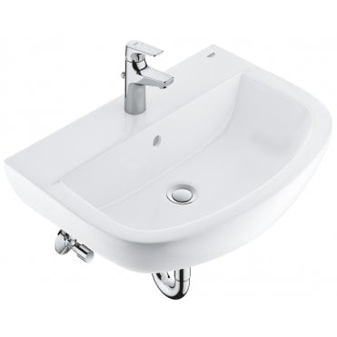 Grohe Bau Ceramic Washbasin 60 + Bauflow 39644000