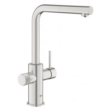 Grohe Blue Minta Filter Tap Pullout Mousseur Supersteel 30590DC0