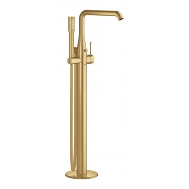 Grohe Essence Single Lever Bath Mixer Floor Mounted - Brushed Cool Sunrise