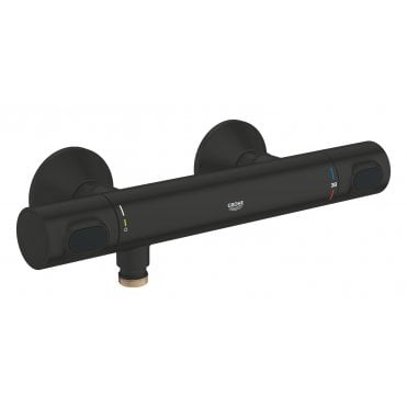 Grohe Grohtherm 500 Thermostatic Shower Exposed Matt Black
