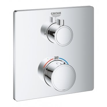 Grohe Grohtherm Square Trim Set Shower - Chrome