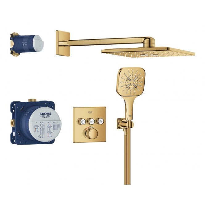 Grohe  GRT SmCtr sq conc 3 func shw sys 310 34864GL0