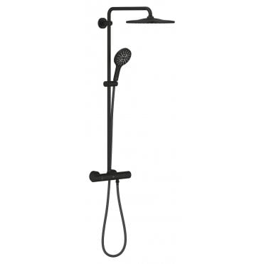 Grohe Rainshower 310 Shower System Thermostatic Black Phantom 22119KF0