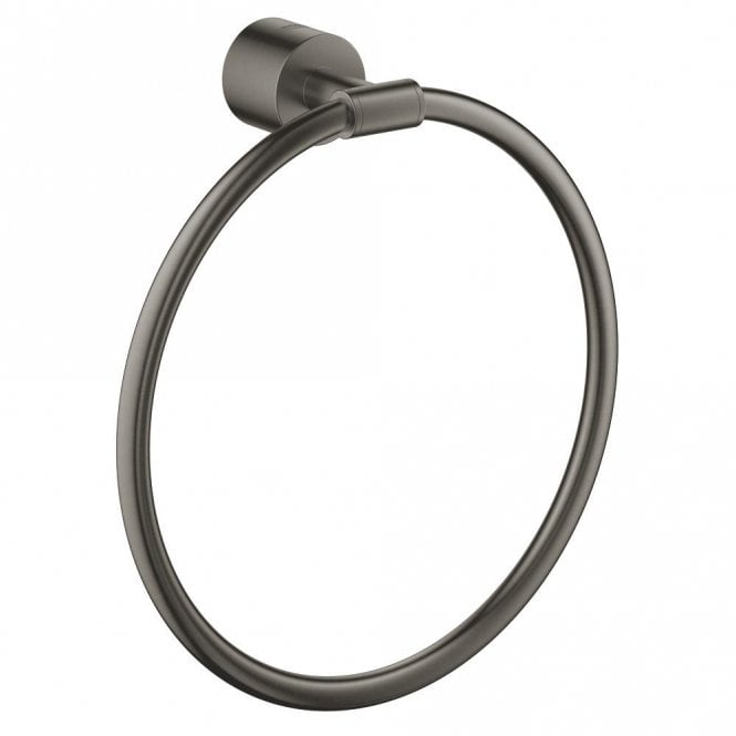 Grohe  Towel Ring - Hard Graphite Brushed