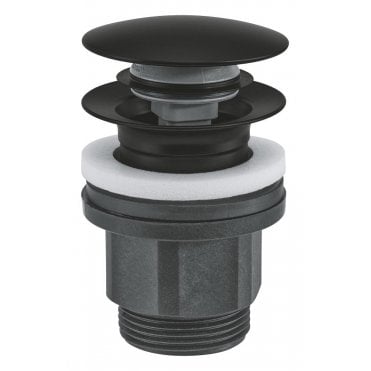 Grohe Waste set PushOp Basin matte black 1024642430