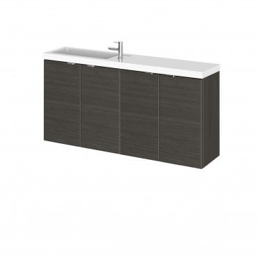 Hudson Reed 1000mm Combination Vanity Compact Charcoal Black CBI643