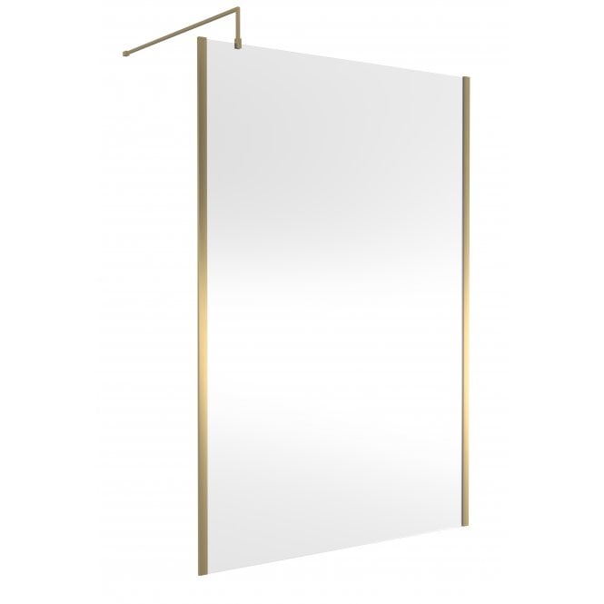 Hudson Reed  1400mm Outer Framed Wetroom Screen with Support Bar WRSOBB14
