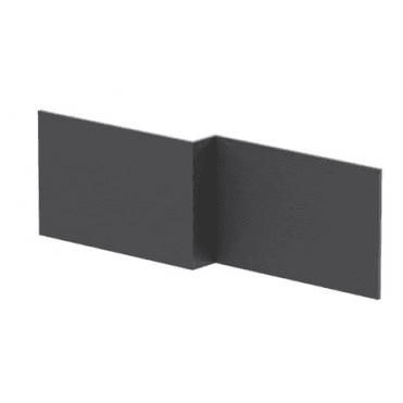 Hudson Reed 1700mm Shower Bath Front Panel Graphite Grey MPC2235