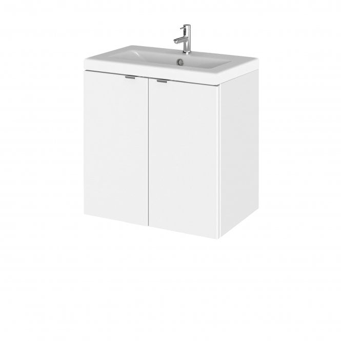 Hudson Reed  500mm Vanity Unit & Ceramic Basin Gloss White CBI140A