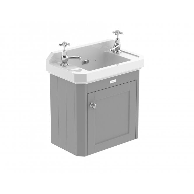Hudson Reed  515mm Wall Hung Cabinet & Basin Storm Grey LOF219