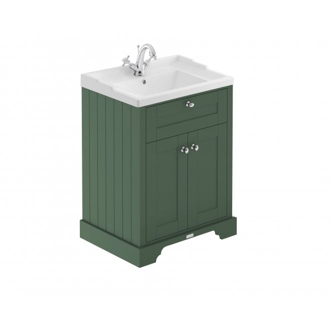 Hudson Reed  600mm Cabinet & Basin (1TH) Hunter Green LOF803
