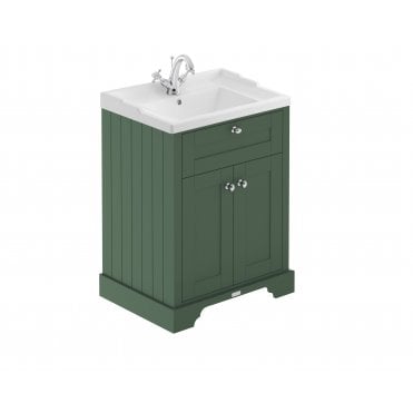 Hudson Reed 600mm Cabinet & Basin (1TH) Hunter Green LOF803