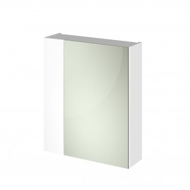 Hudson Reed 600mm Mirror Unit (75>25) Gloss White OFF118