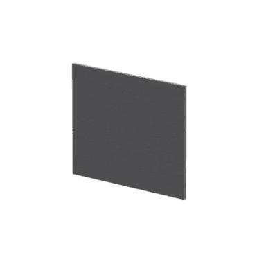 Hudson Reed 700mm Shower Bath End Panel Graphite Grey MPC2231
