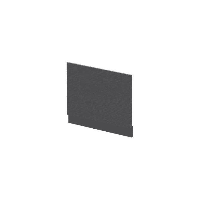 Hudson Reed  750mm Bath End Panel & Plinth Graphite Grey MPC2212