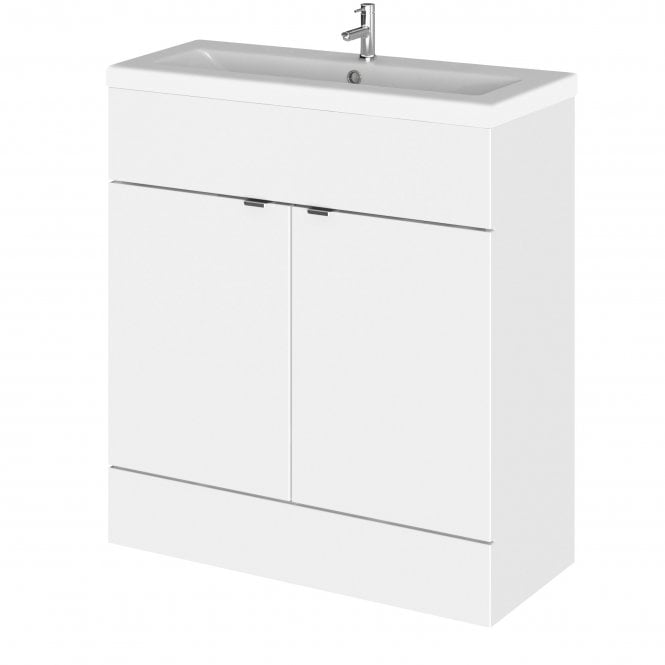 Hudson Reed  800mm Vanity Unit & Ceramic Basin Gloss White CBI128A