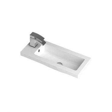 Hudson Reed Apollo Compact Grey Gloss Wall Hung 600mm Cabinet & Basin