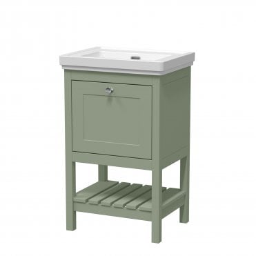 Hudson Reed Bexley 500mm Floor Standing Vanity & Basin 0TH BEX823H