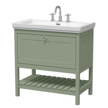 Hudson Reed Bexley 800mm Floor Standing Vanity & Basin 3TH BEX827B
