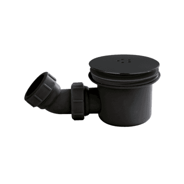 Hudson Reed Black Fast Flow Shower Waste Black STW002